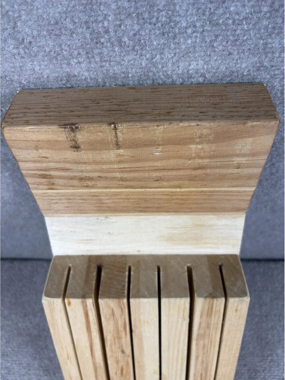 J.K. Adam's Co 6 Slot In-Drawer Solid Wood Knife Block Holder Vermont